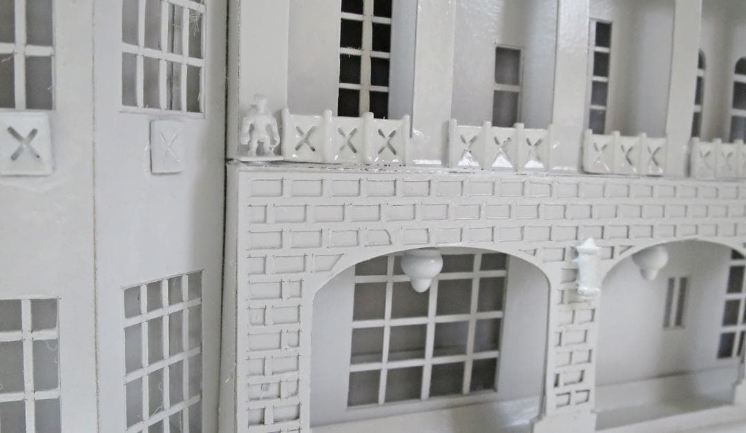 昭和レトロ洋館「旧前田家本邸」　白色模型