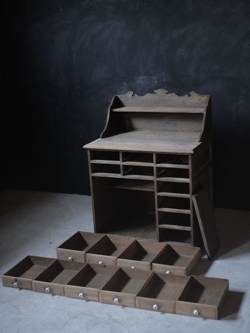 机　カウンターテーブル　台　店舗什器　古家具　古道具　アンティーク　昭和レトロ