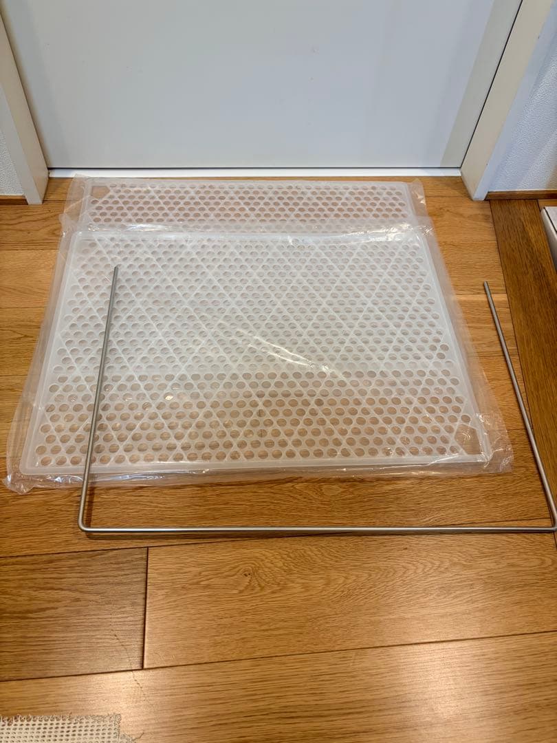 美品⭐︎クリアレット　Mサイズ　犬用トイレ ワイドサイズ用　新品メッシュ2枚付き