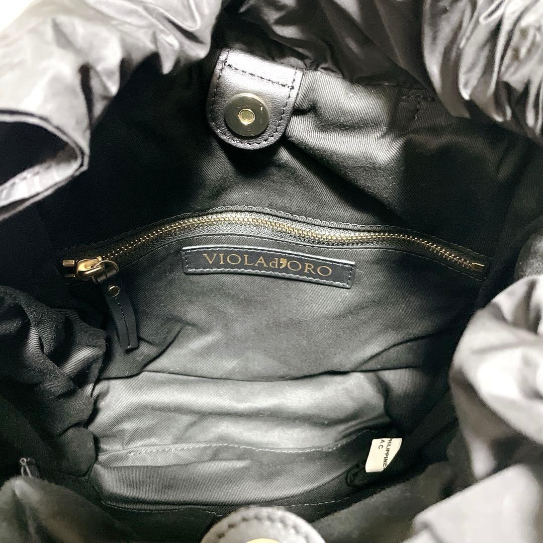 【美品】VIOLAd'ORO トートバッグ　2way キルティング