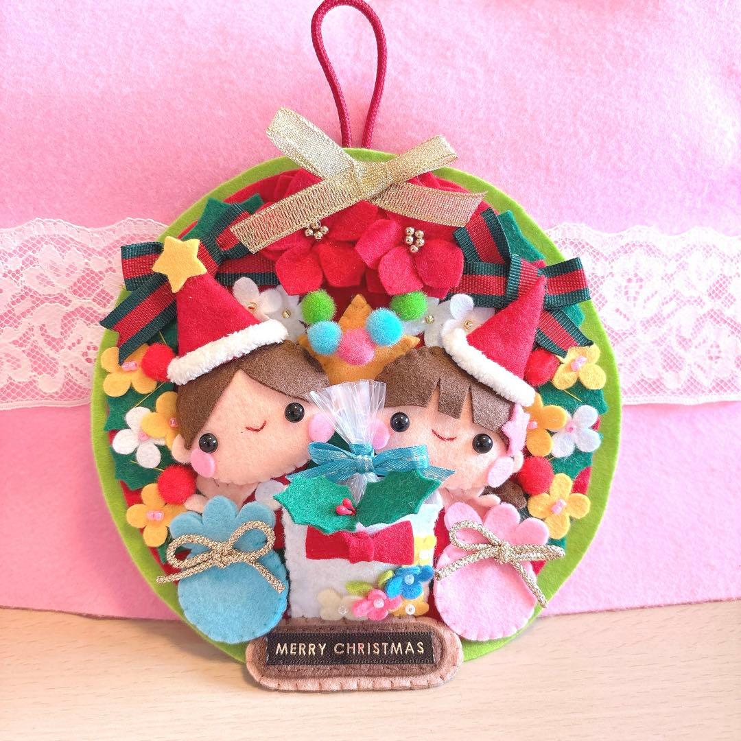 フェルトリース・フェルトフレーム飾り・専用