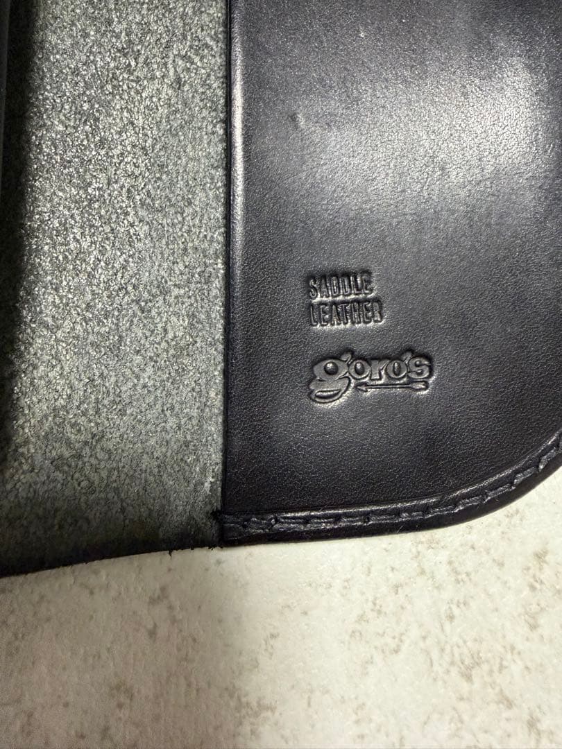 美品 goro's 札入れ レザー ロング ウォレット 長財布