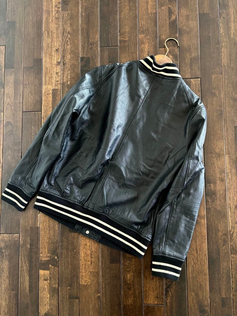 ジャーナルスタンダード/希少 シープレザーJKT 羊革 スタジャン ブラック M