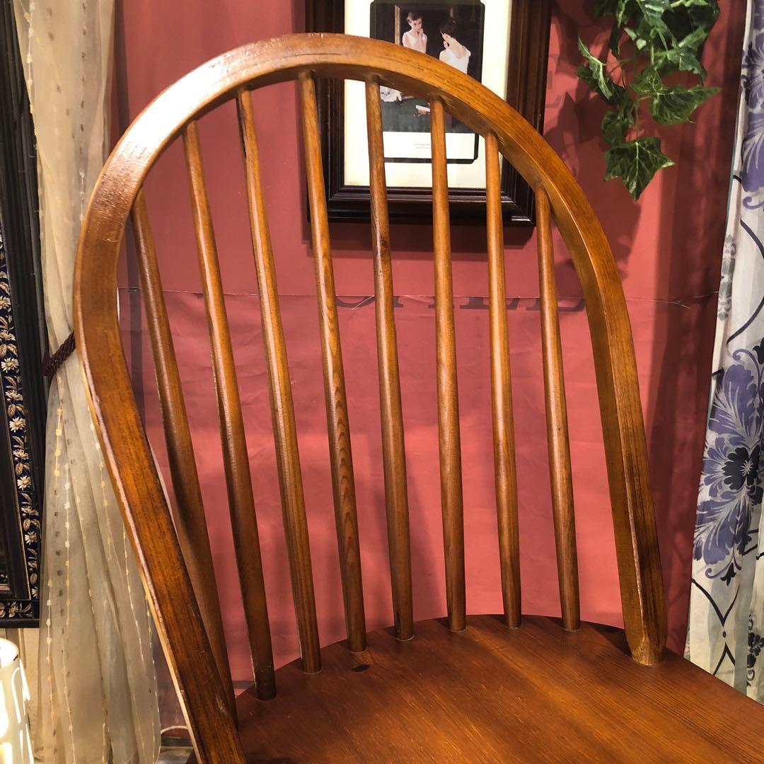 L１　オールドパイン　80’s ヴィンテージ 　ボーバックチェア