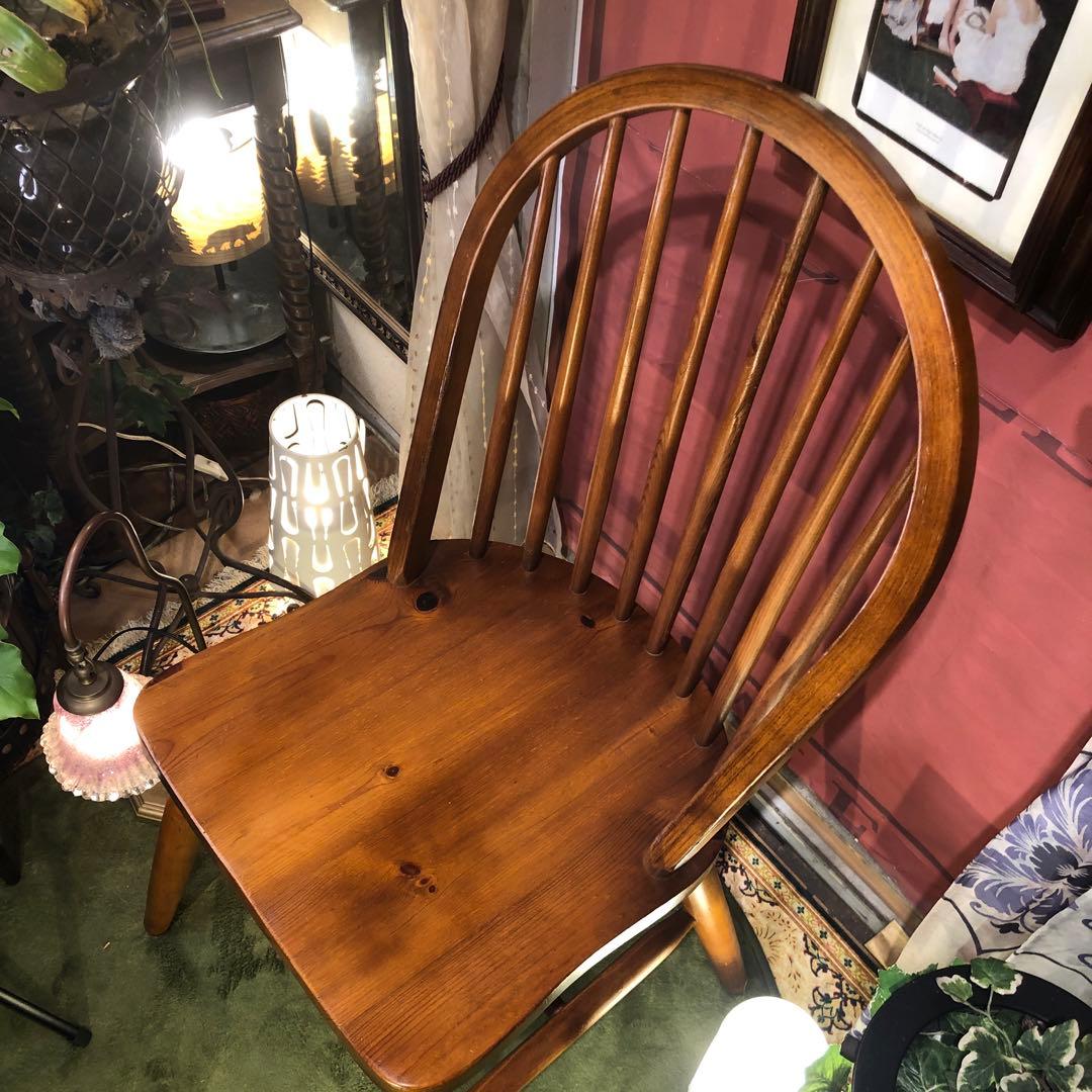 L１　オールドパイン　80’s ヴィンテージ 　ボーバックチェア