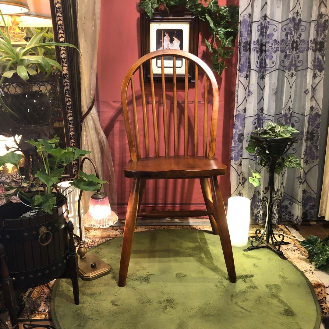 L１　オールドパイン　80’s ヴィンテージ 　ボーバックチェア