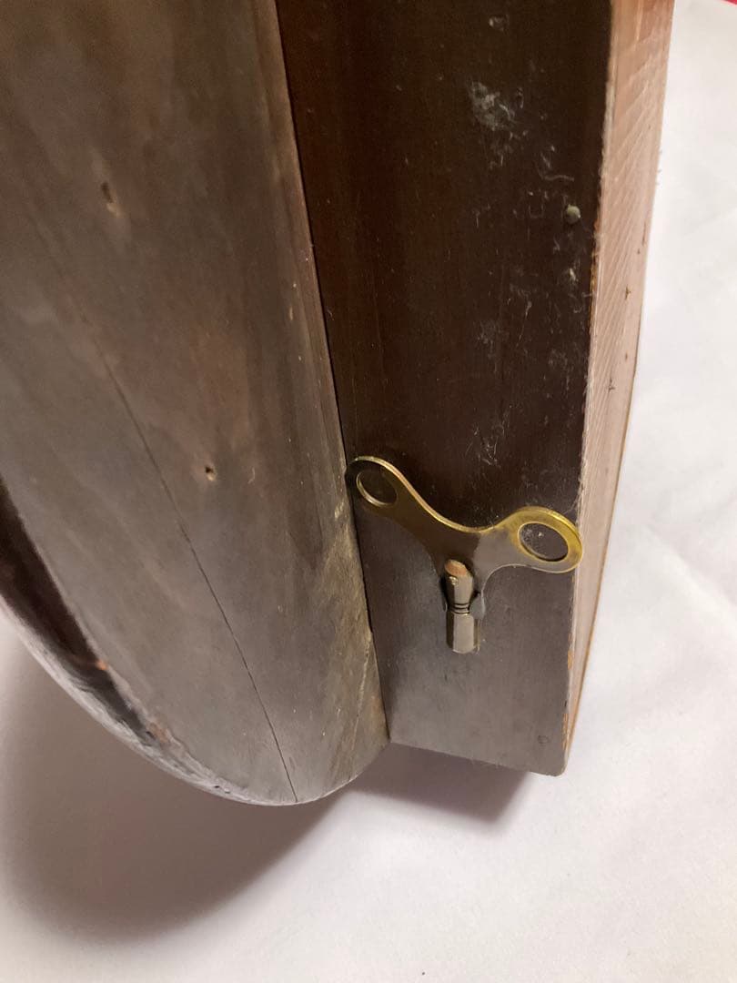 アンティーク　ゼンマイ掛時計　稼動品