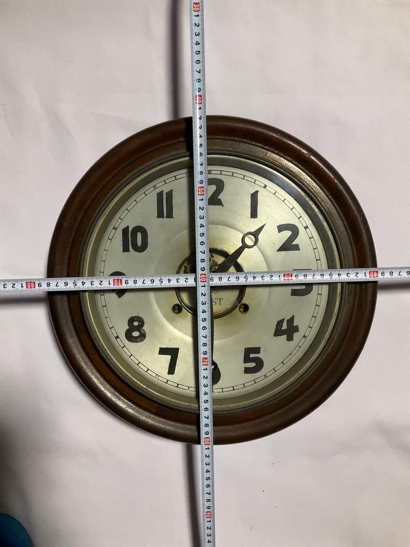 アンティーク　ゼンマイ掛時計　稼動品