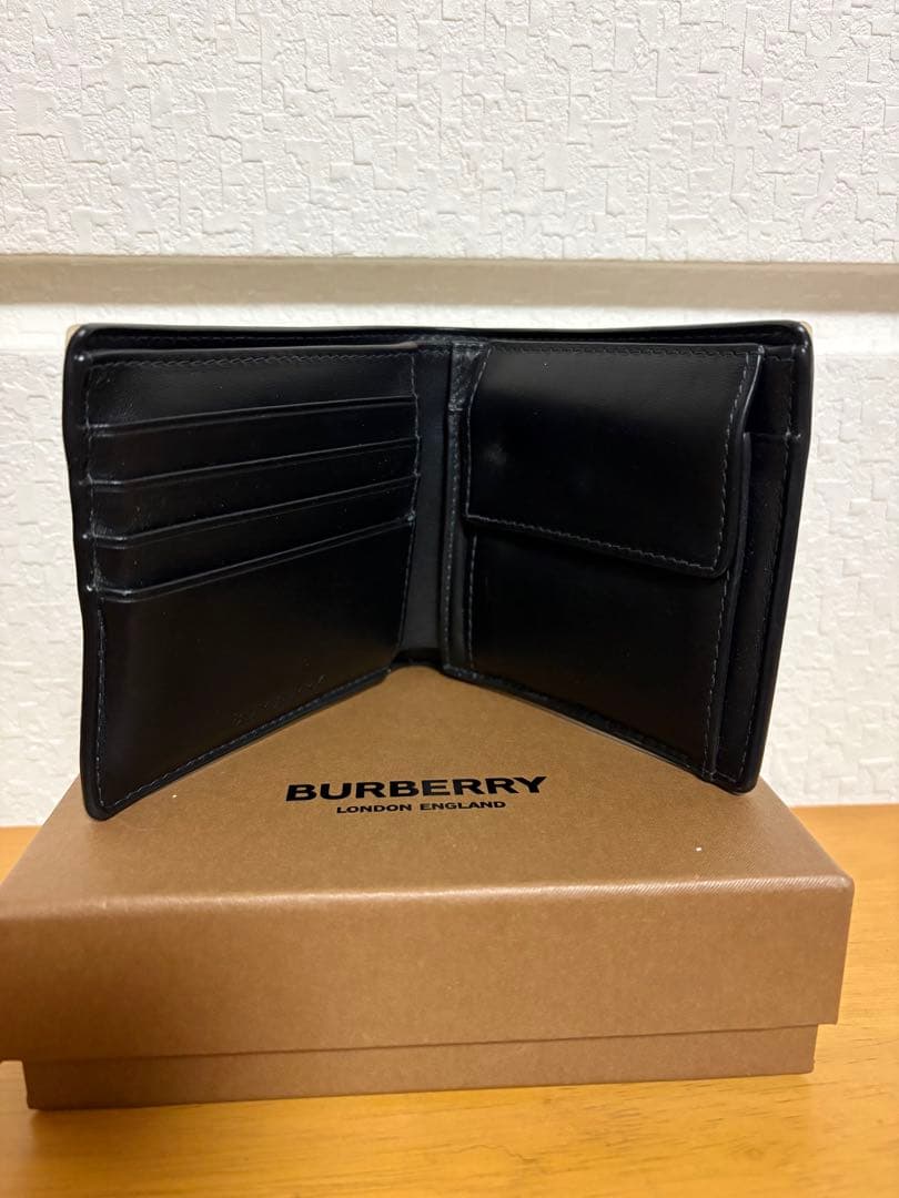 BURBERRY チェック スリム バイフォールドウォレット