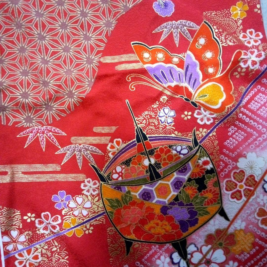 美品【七五三7歳用～ハーフ成人式】振袖フルセット