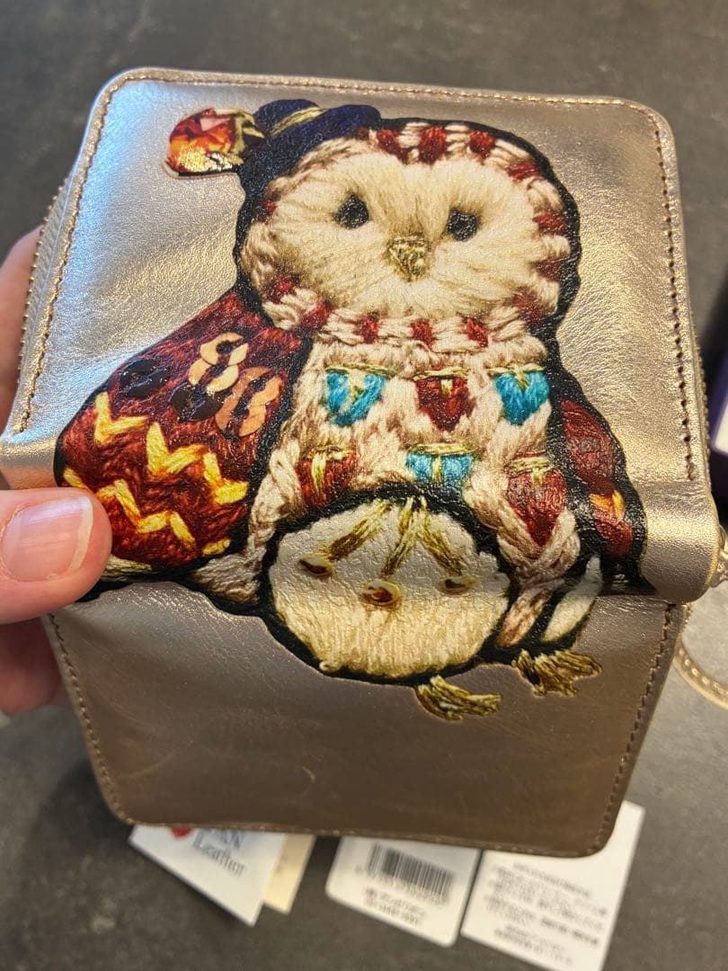 perche×naconico アニマル・ジャバラカードウォレット フクロウ