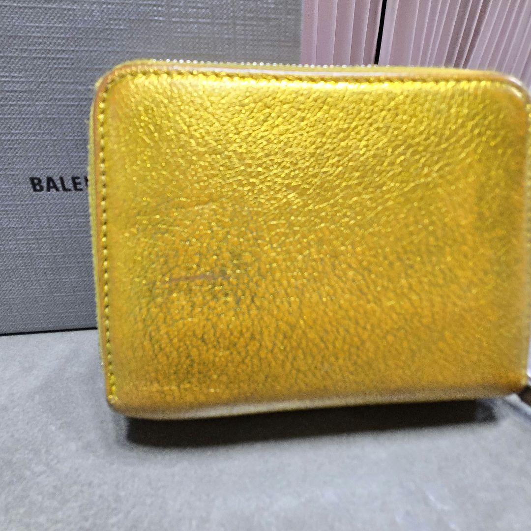 最終価格！BALENCIAGAバレンシアガ アラウンドジップ ゴールド財布 金運