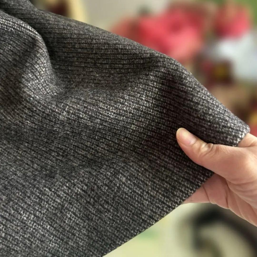 美品　富和　柔らかいカシミヤ100% 美しいシルエット　ワンピース 風コート