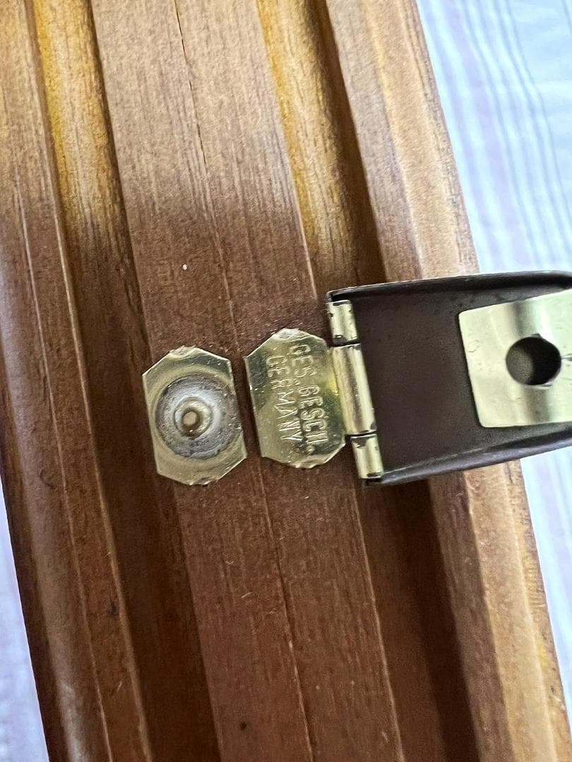 ドイツ製 手作り 木製 折畳み ドイツのアンティーク店で購入♪ チェス盤　 美品