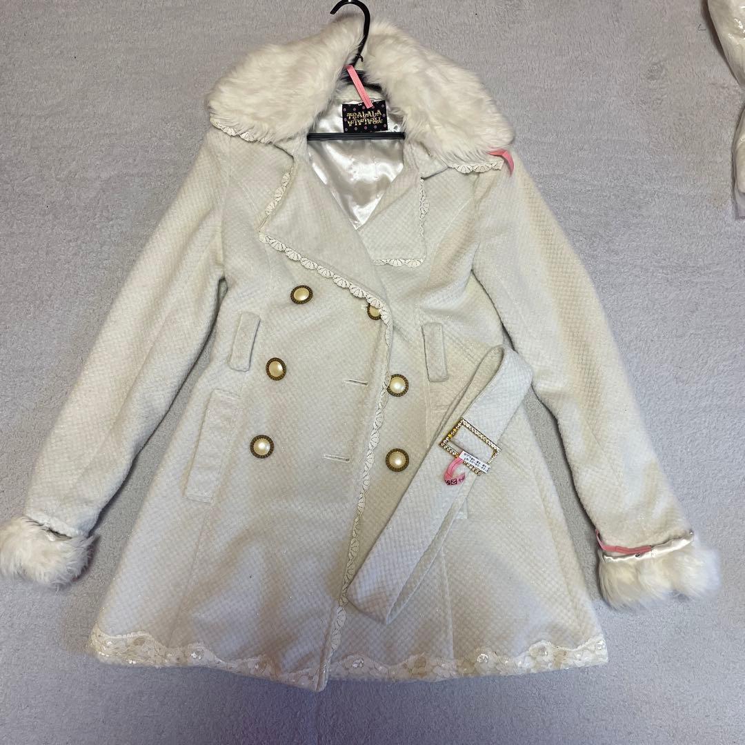 トゥララ　リズリサ　ファー付きキラキララメコート