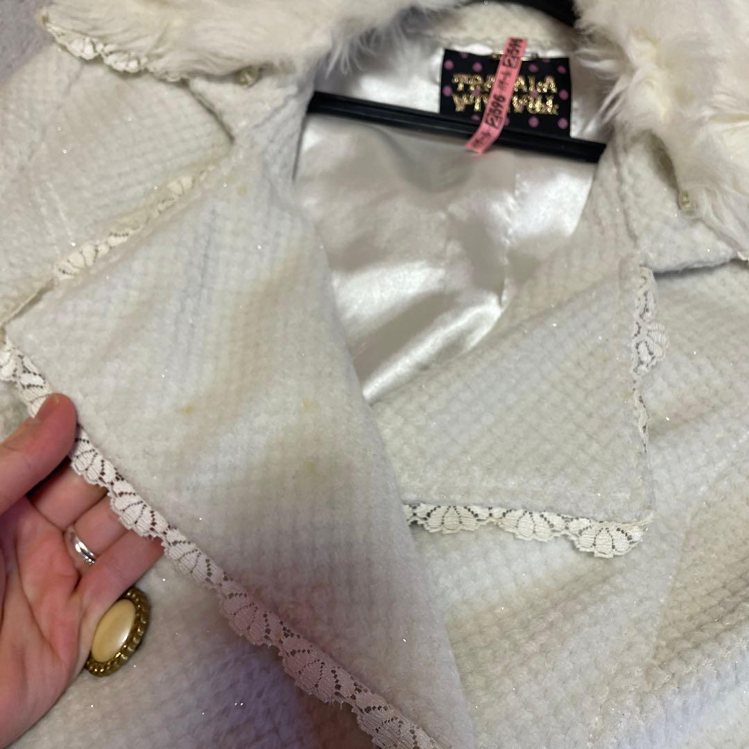 トゥララ　リズリサ　ファー付きキラキララメコート