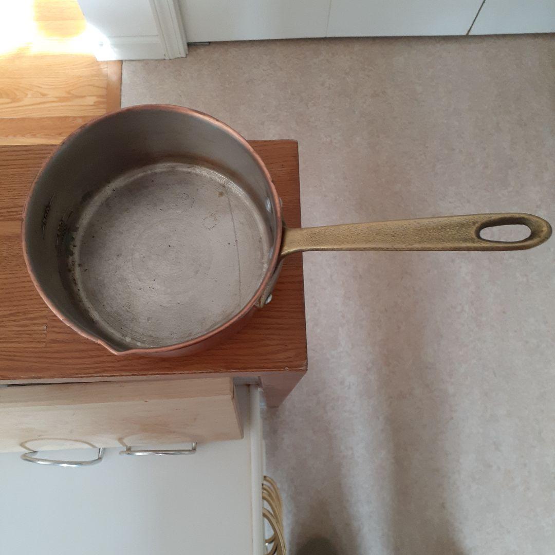 銅鍋 アンティーク 小鍋 直径約13cm