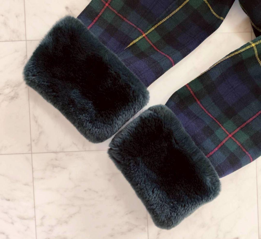 Max mara クチートアマーノ リバーシブル チェック ロング コート