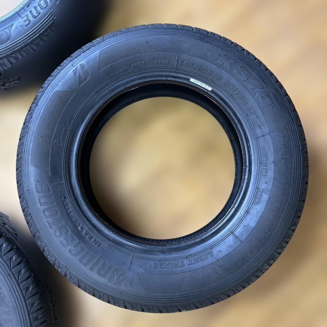 ブリヂストン　145/80R12 夏用タイヤ　2021年　4本(0-60)