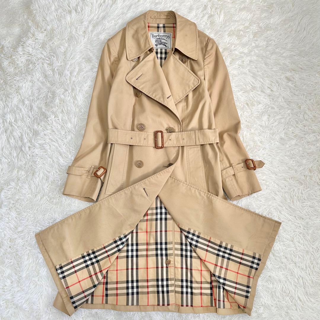専用ページBurberrys 白タグ トレンチコート ハニーベージュノバチェック