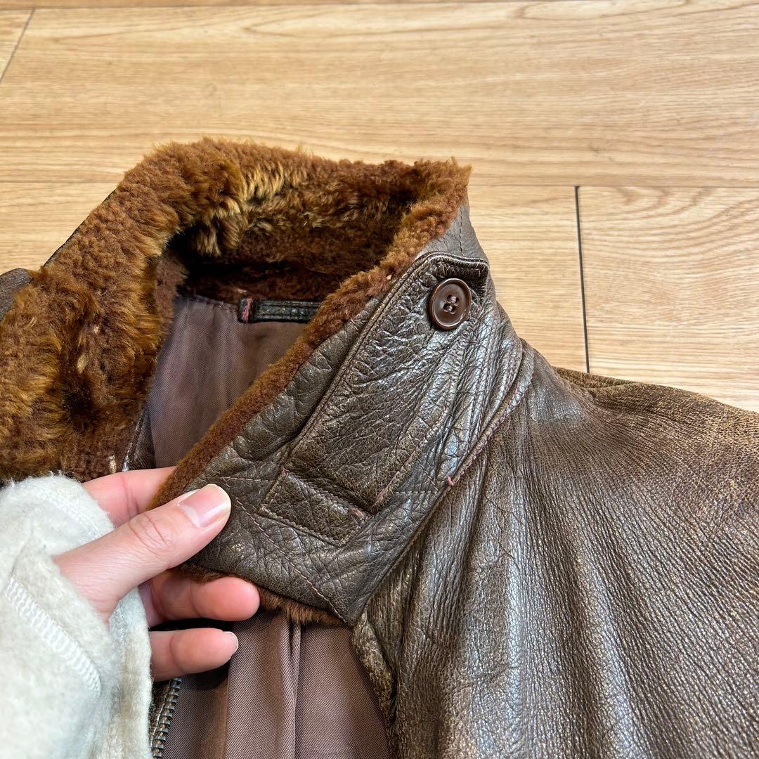 【実物】40's\"U.S.NAVY\"AN6552 G-1 flight jkt