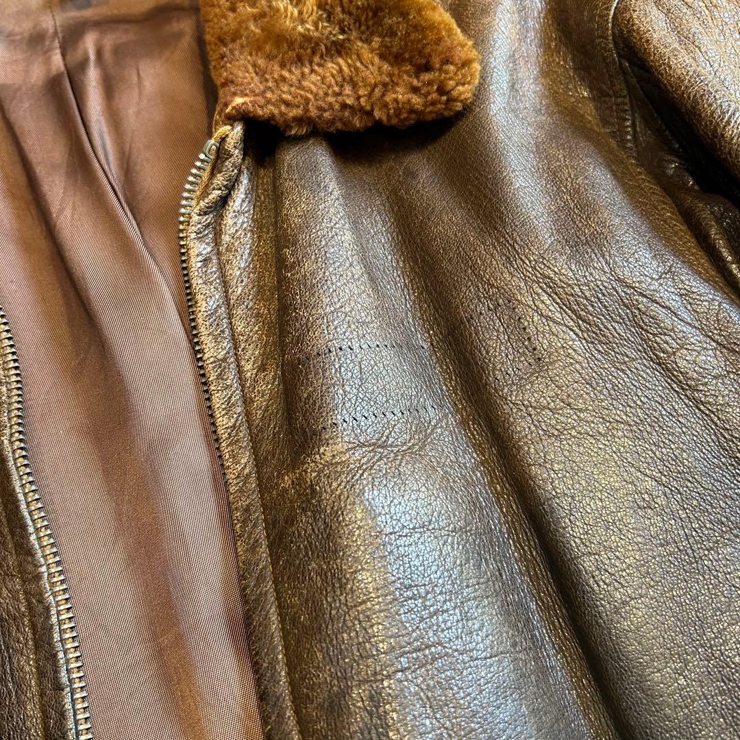 【実物】40's\"U.S.NAVY\"AN6552 G-1 flight jkt