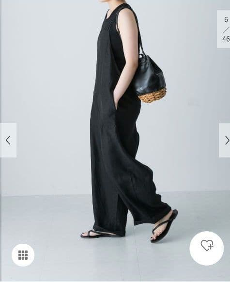 お値下げしました！【かぐれ】リネンサロペット