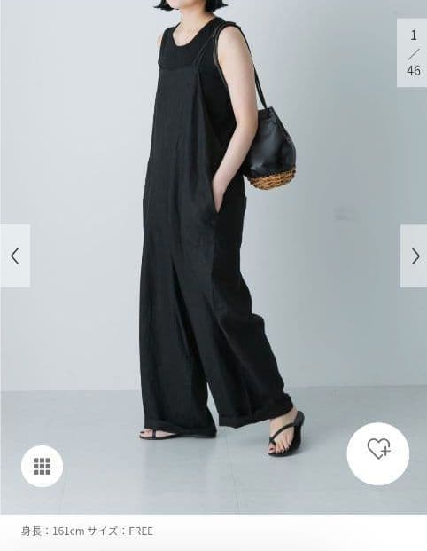 お値下げしました！【かぐれ】リネンサロペット