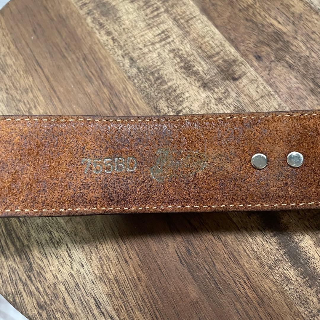 USA製1995年製 希少Justinジャスティン 本革 コンチョ付きベルト