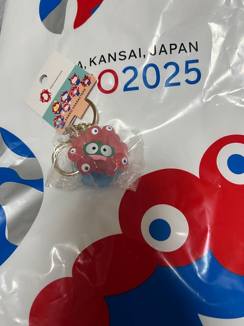 万博　サンリオキャラクター 立体マスコットクリアキーホルダー コンプリートセット