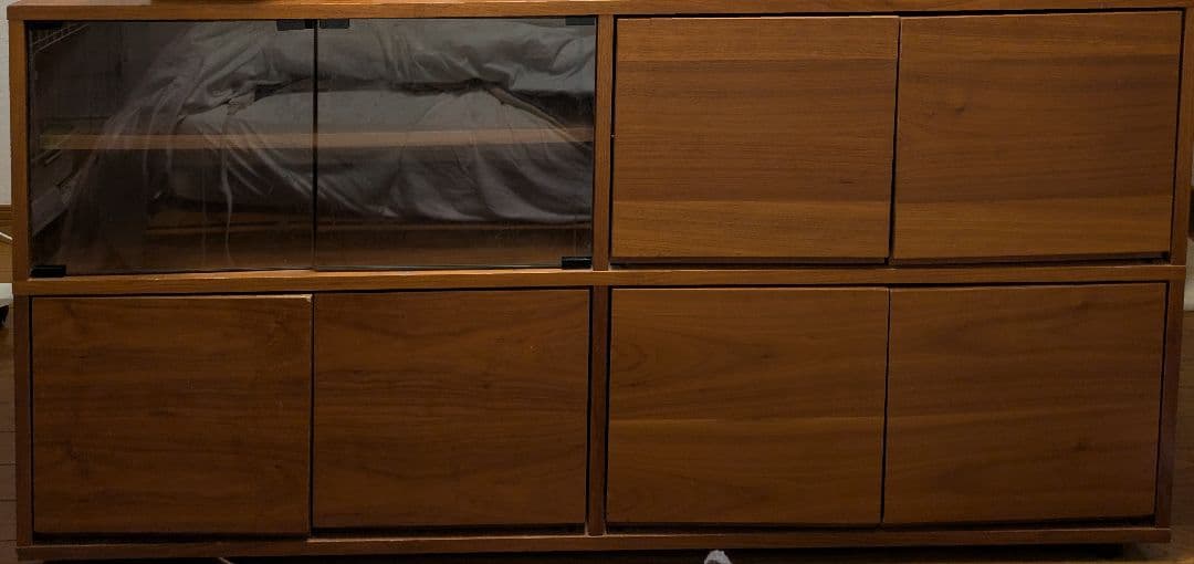 2/13まで　無印良品　ウォールナット　チェストボード 約41×162×84cm