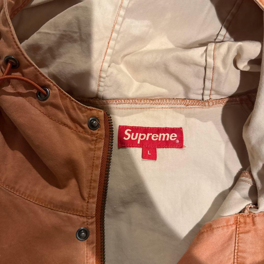 ジャケット・アウター supreme Overdyed Twill Hooded Jacket