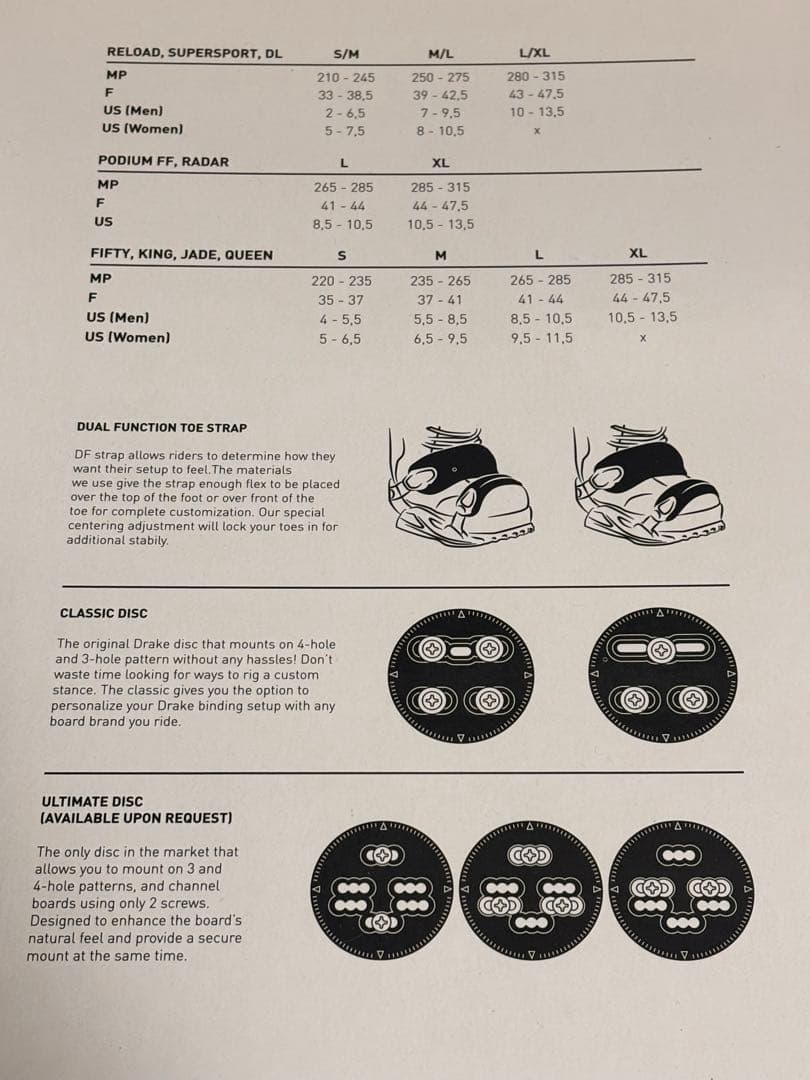 DRAKE KING LTD ビンディング M ブラック 23-24