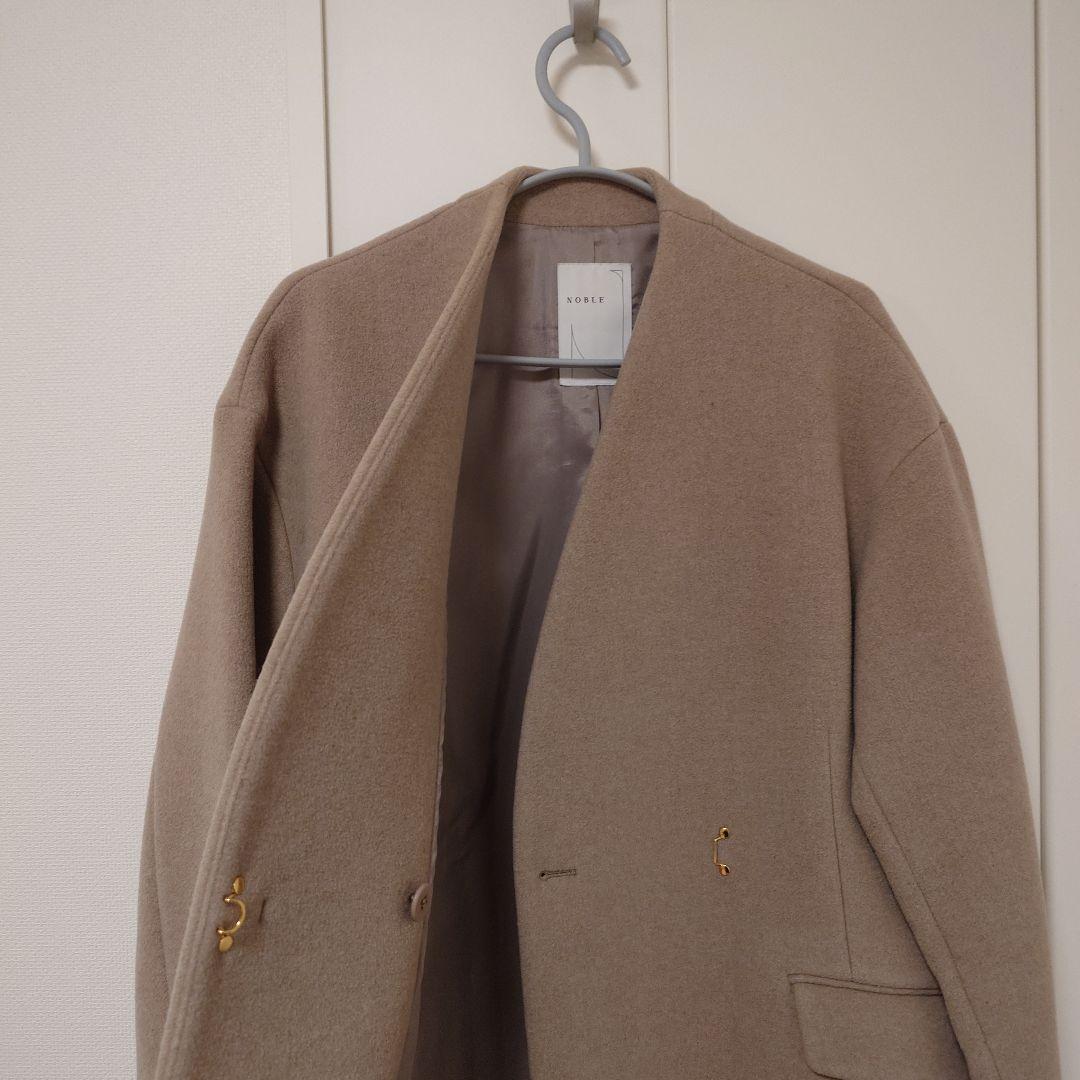 NOBLE ベージュ ロングコート　38