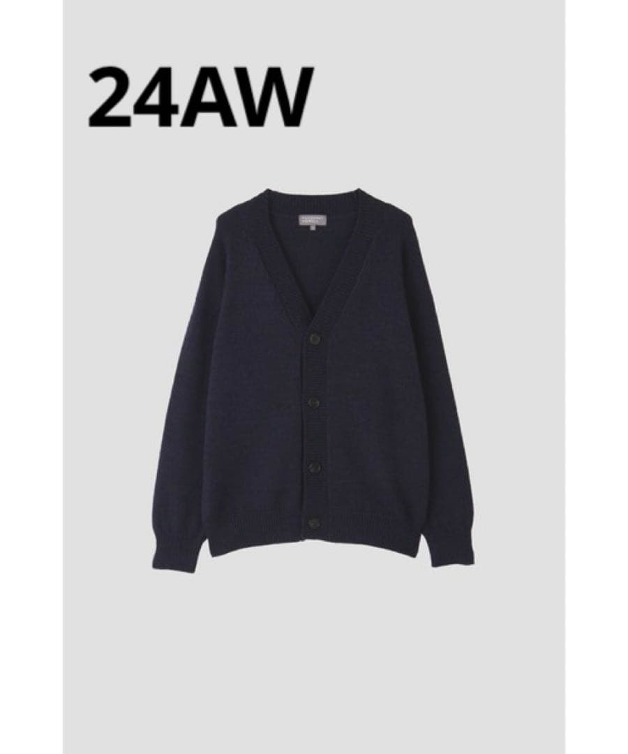 トップス 24AW WASHABLE MERINO CORD CARDIGAN