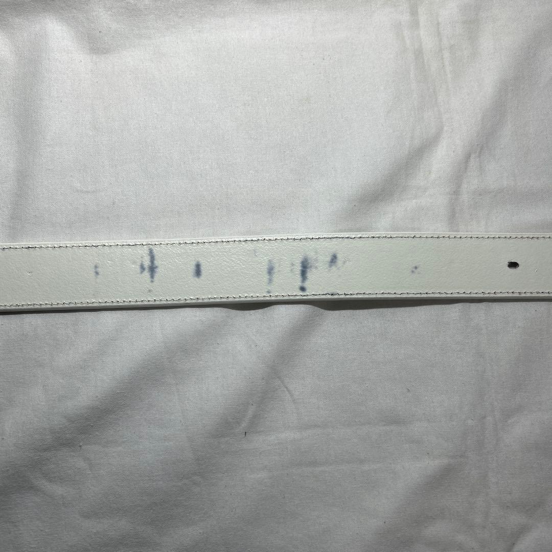 TORNADOMART 本革　コンチョ　スタッズ　ウエスタン　ベルト　レザー　白