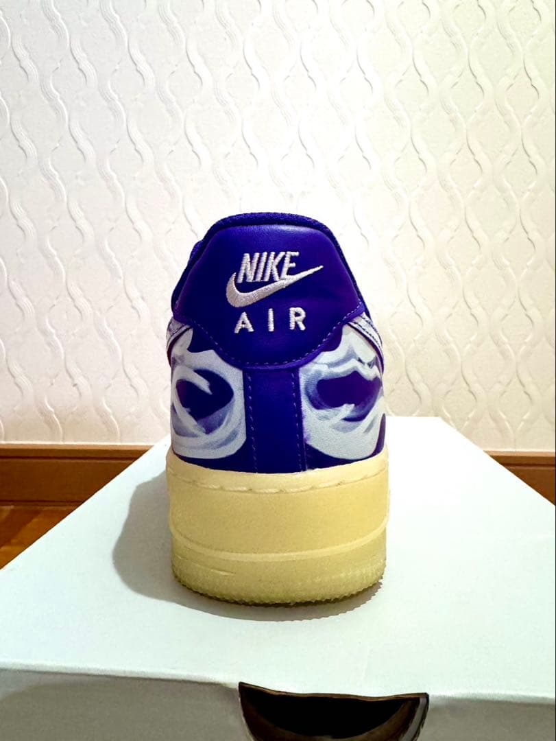 靴 Nike Air Force 1 \"Purple Skeleton\"