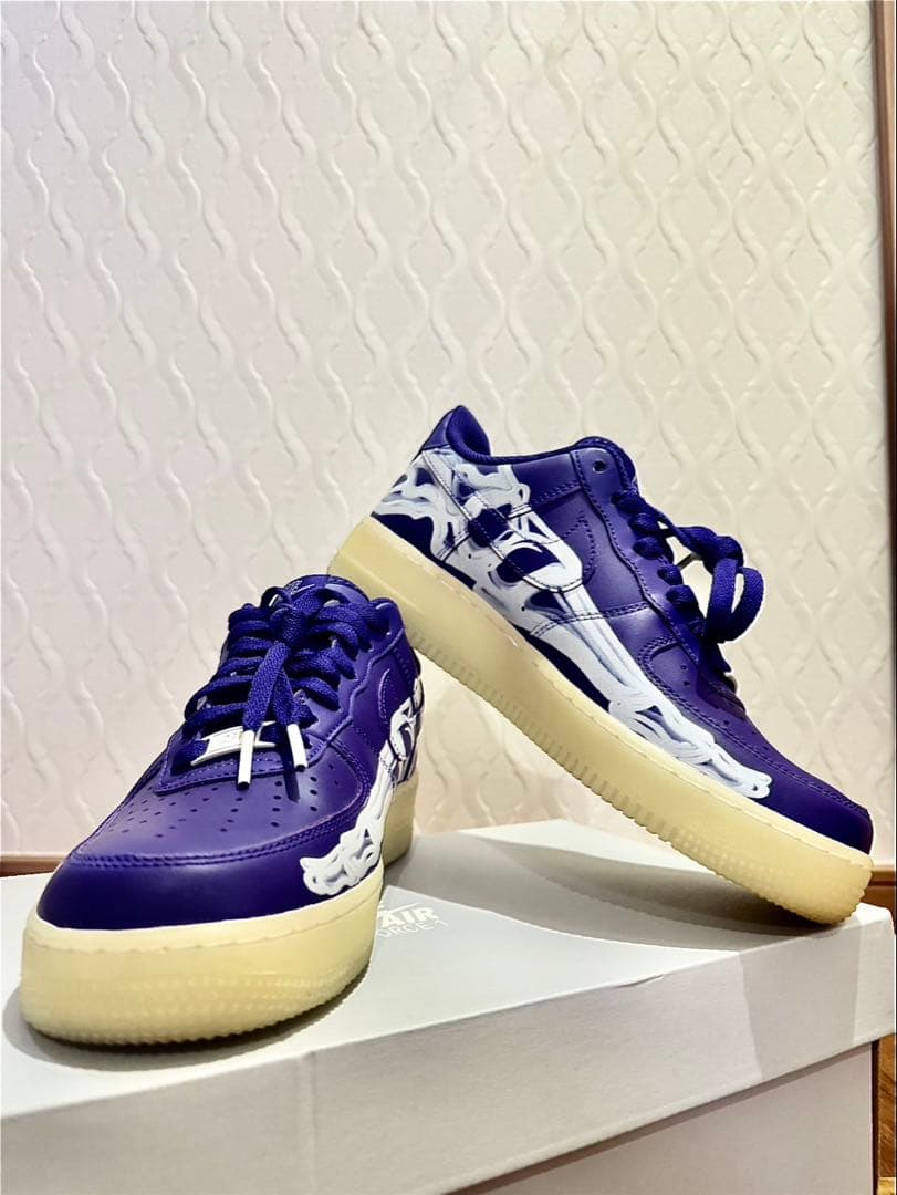 靴 Nike Air Force 1 \"Purple Skeleton\"