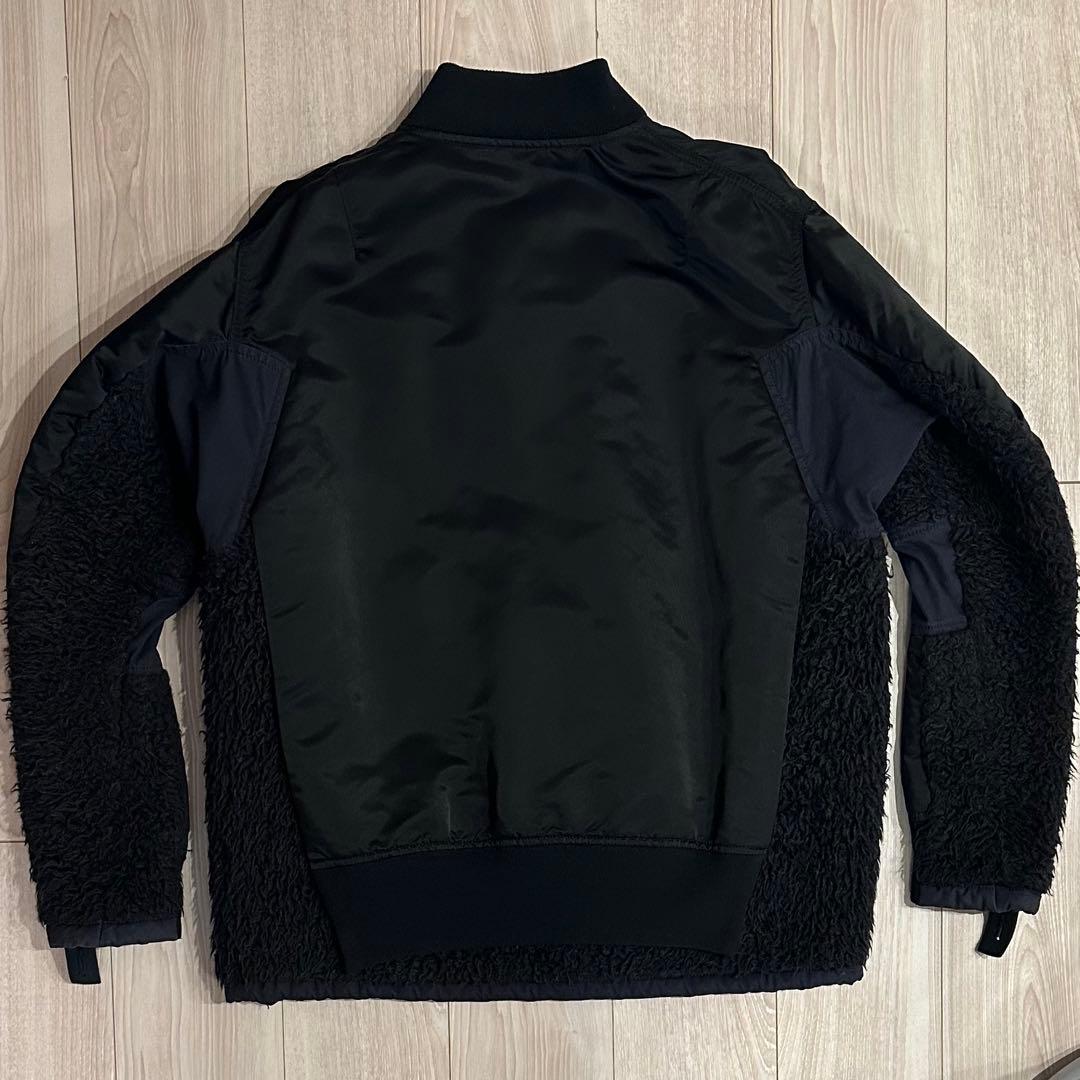 ジャケット・アウター sacai Nylon Twill Faux Shearing Blouson