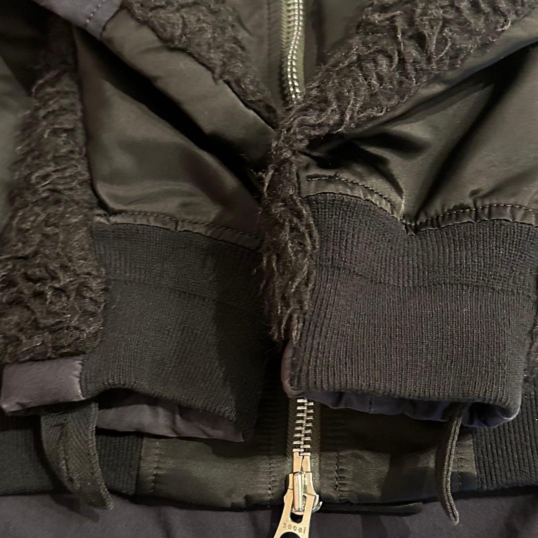 ジャケット・アウター sacai Nylon Twill Faux Shearing Blouson