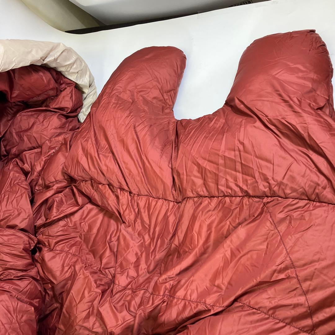 ネイチャーハイク ダウン シュラフ ベージュ／レッド キャンプ アウトドア