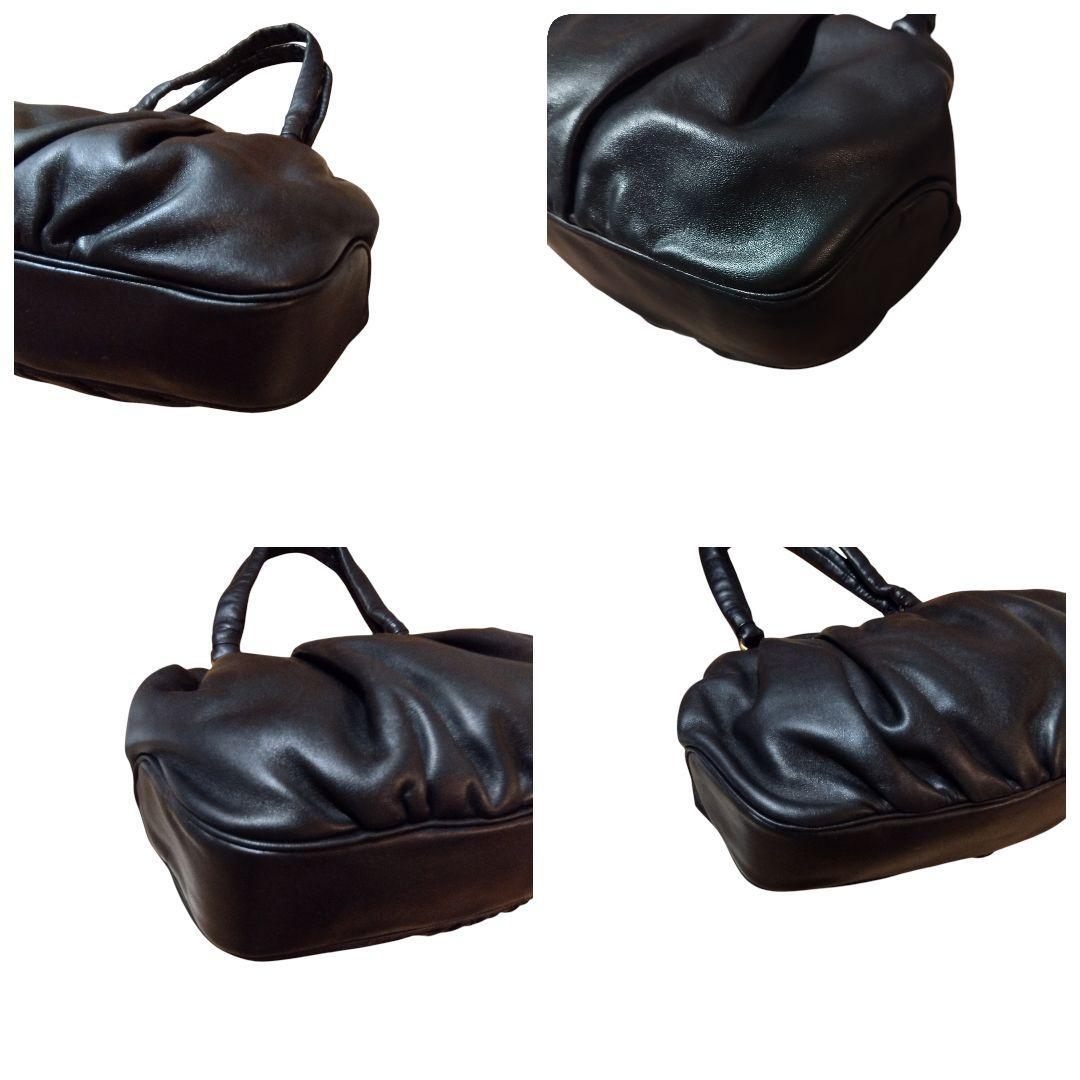 濱野皮革工藝 サンピエトロ 皇室御用達 がま口 ハンドバッグ 貴石 レザー