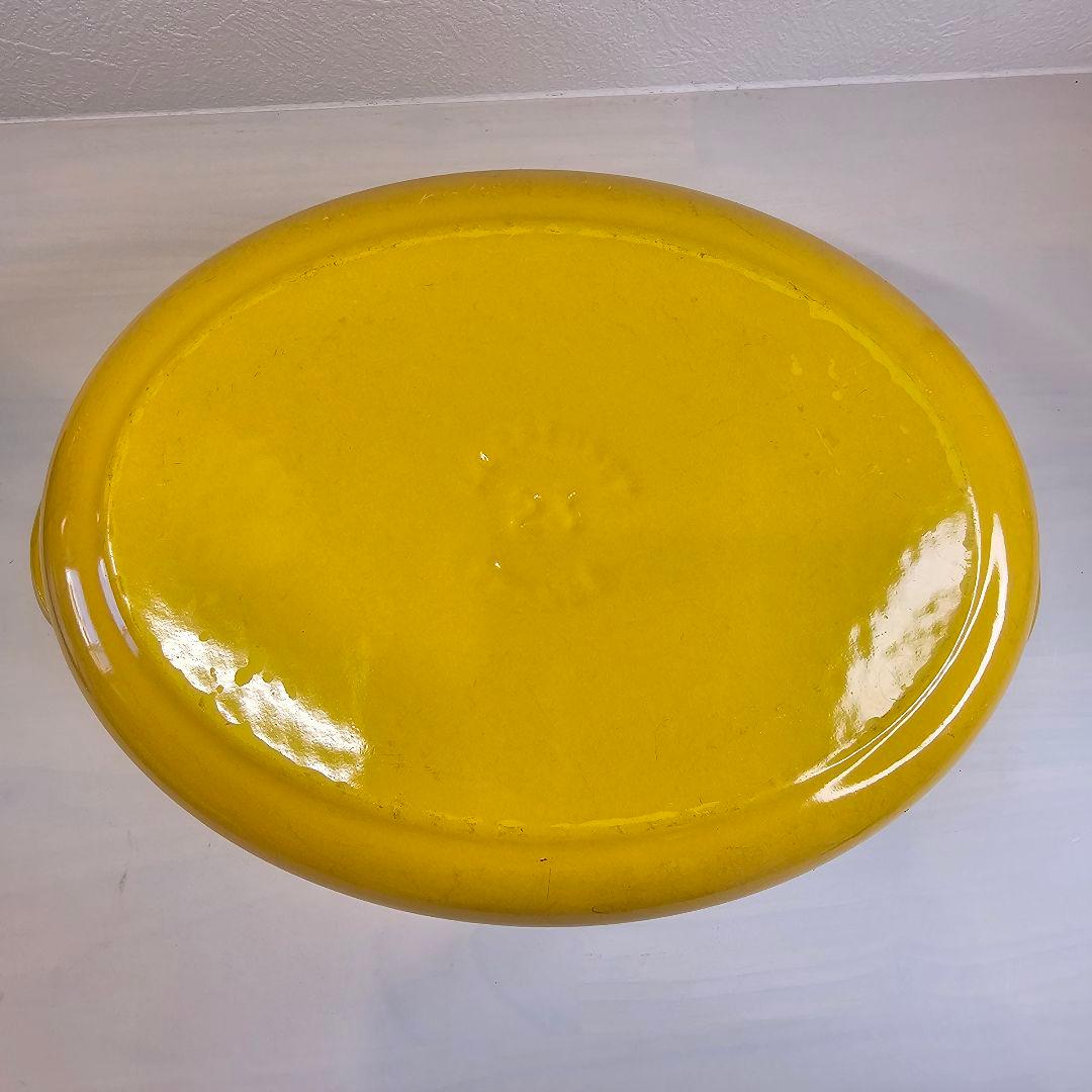 廃盤カラーイエローディジョン LECREUSET ル・クルーゼ オーバル23CM