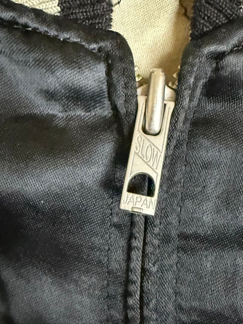 花旅楽団 スカジャン レーヨン100% リバーシブル 白虎　Mサイズ