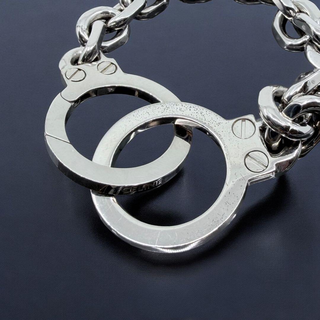 【現行】セリーヌ　ハンドカフ　ブレスレット　チェーン　手錠モチーフ