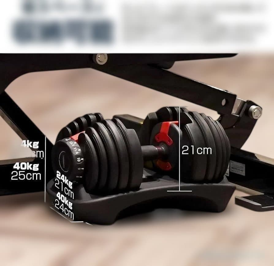 中古美品可変式ダンベル 40kg 1個単品鉄アレイ アジャスタブルダンベル筋トレ