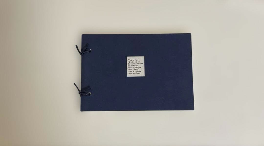 【匿名配送】未使用　ネイビー アドレス帳　文房具　年代物　レトロ