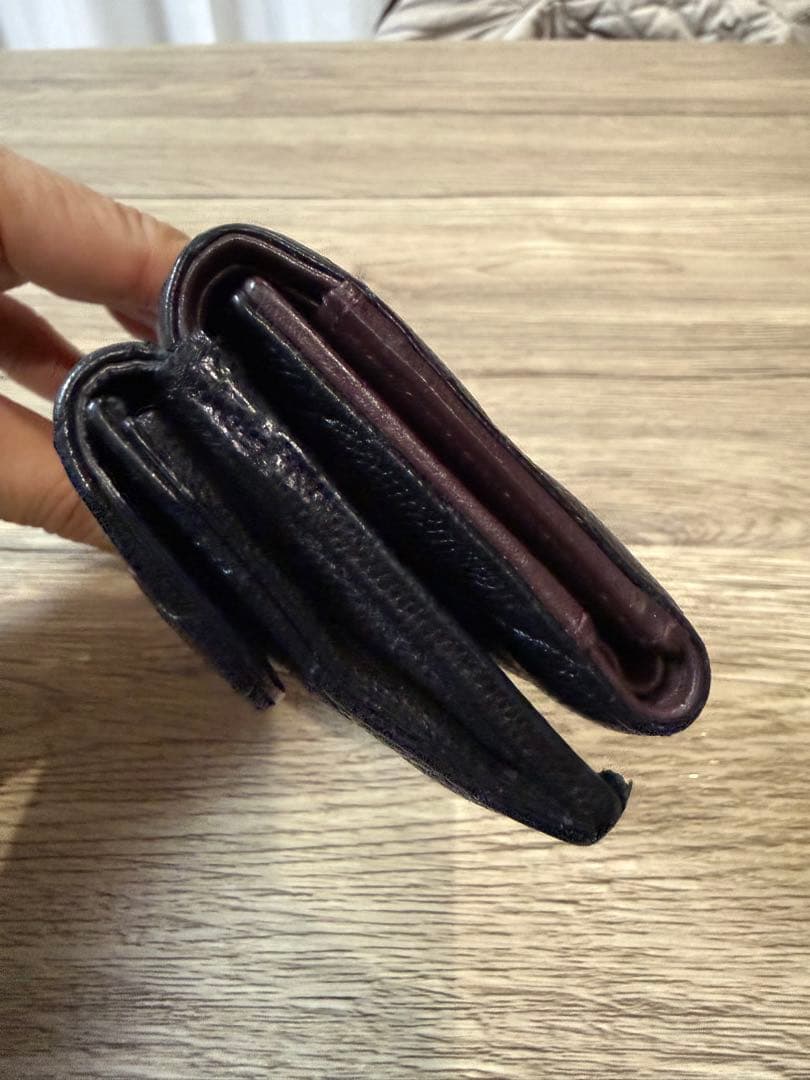 ぽっくん。シャネル CHANEL キャビアスキン マトラッセ 三つ折り財布