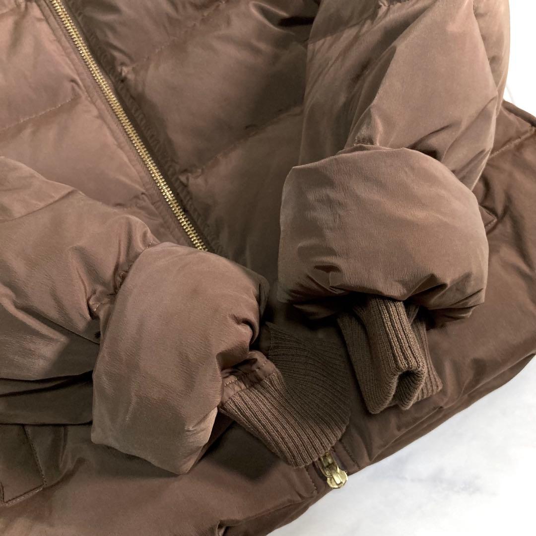 美品 デミルクスビームス FOXファー ショートダウン ブラウン 38