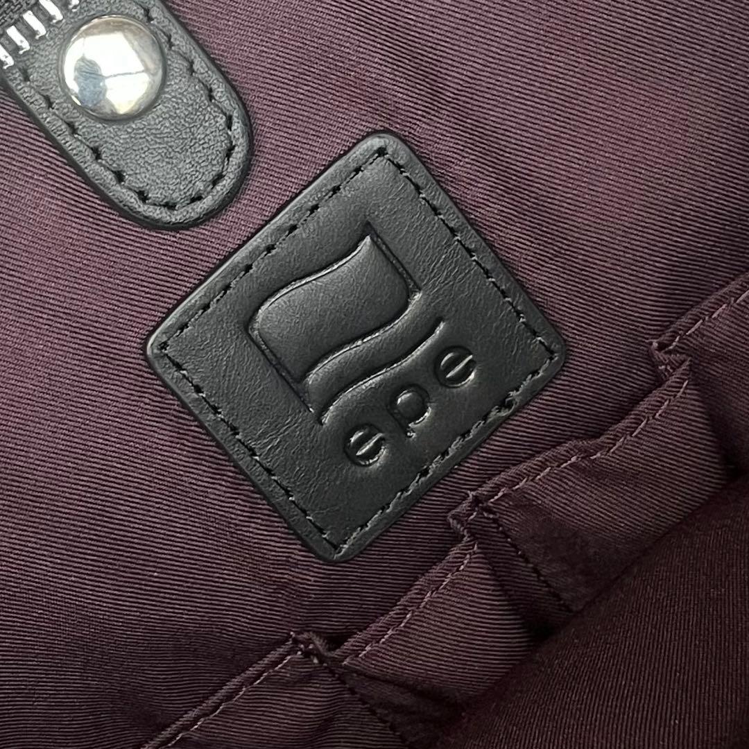 【極美品】epe ベジタブルタンニンレザー スタンダードトート 底鋲 肩掛け 黒